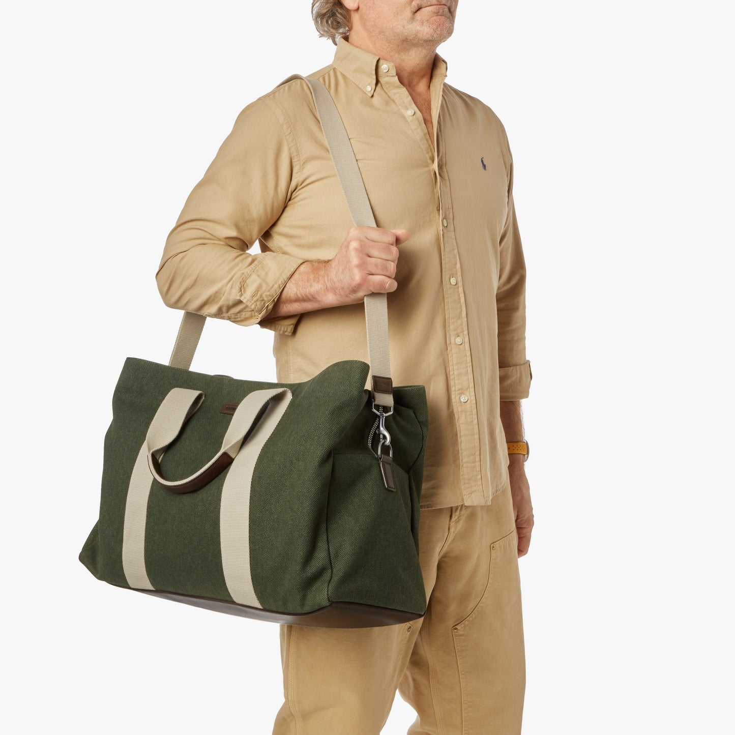 Runwell Canvas Duffle Bag - Olive