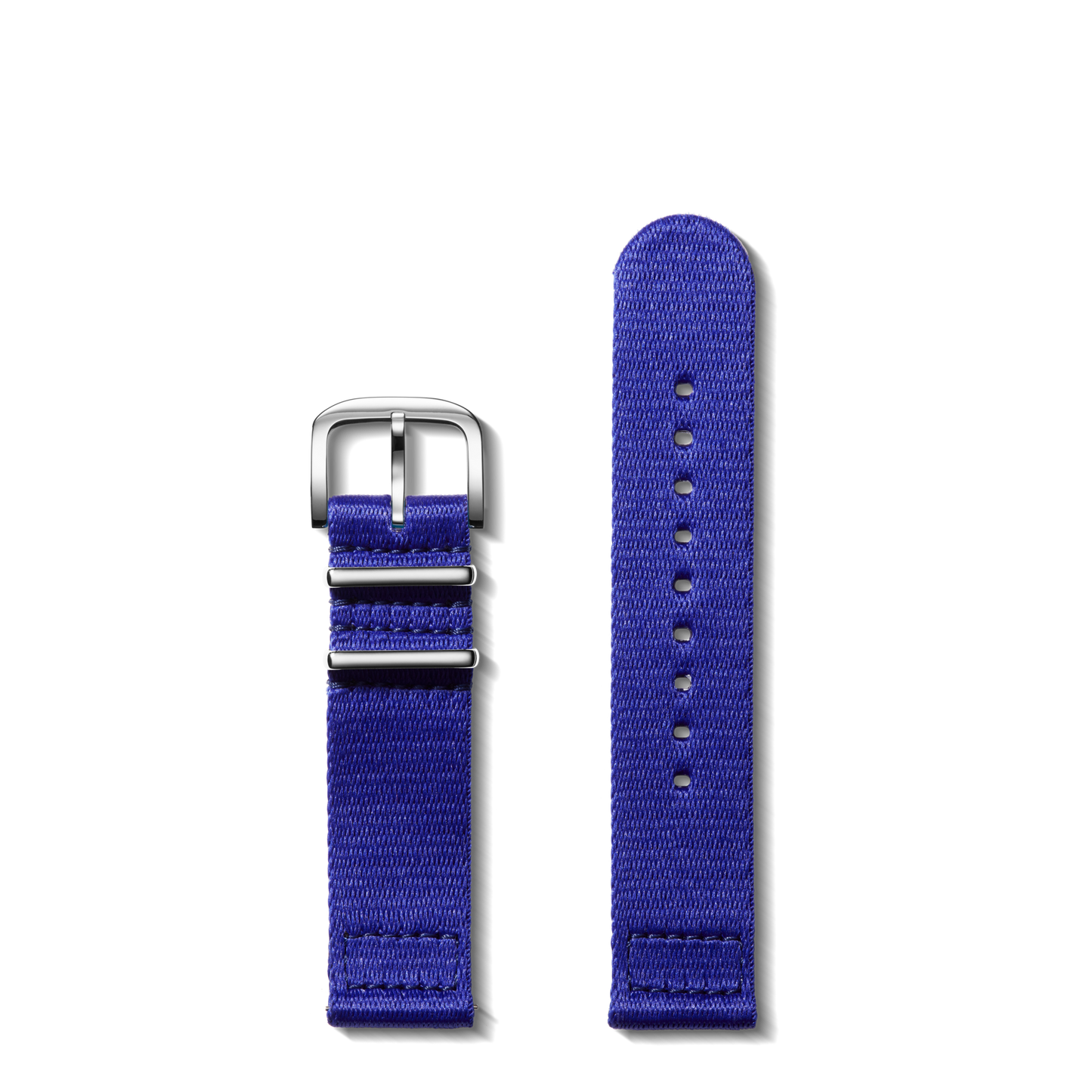 20mm Cobalt Blue Nylon Watch Strap - Cobalt