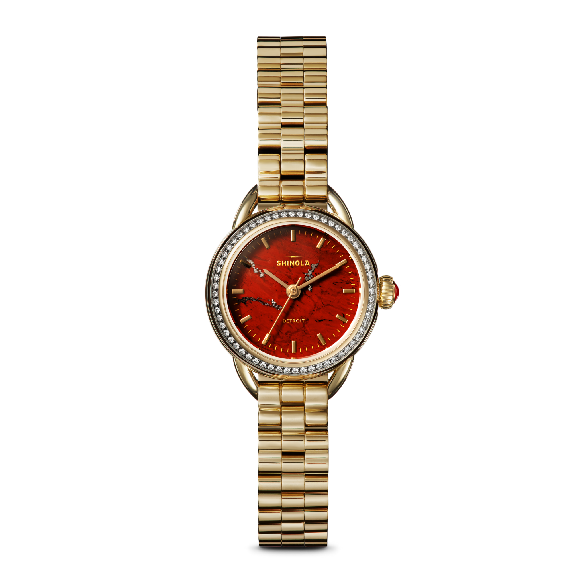 メルカダンテ・ガンバロ／ウィンドカルテット Gilda Radner Runabout Watch - Red Jasper