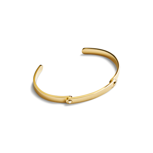 Diamond Rivet Bracelet - Yellow Gold
