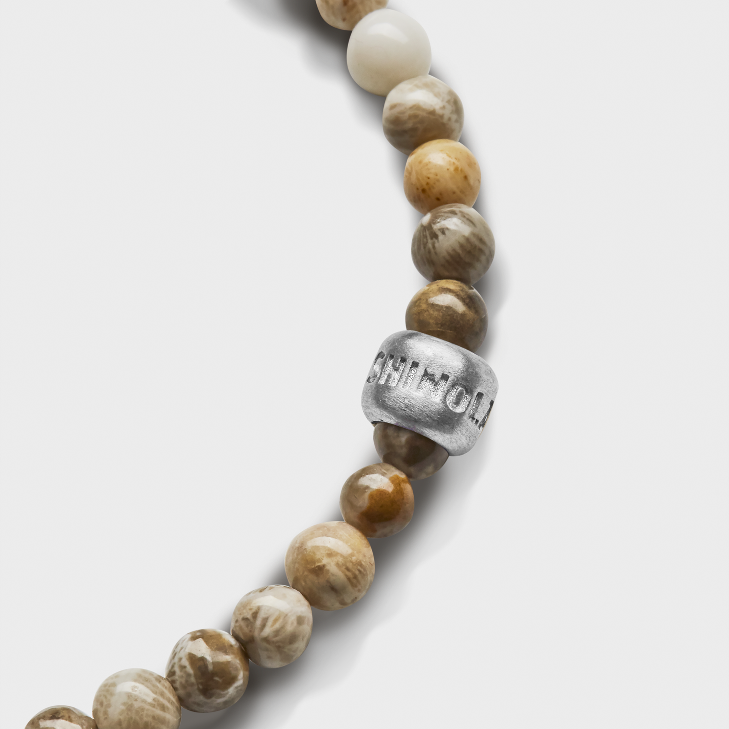 4mm Beaded Petoskey Bracelet - Petoskey