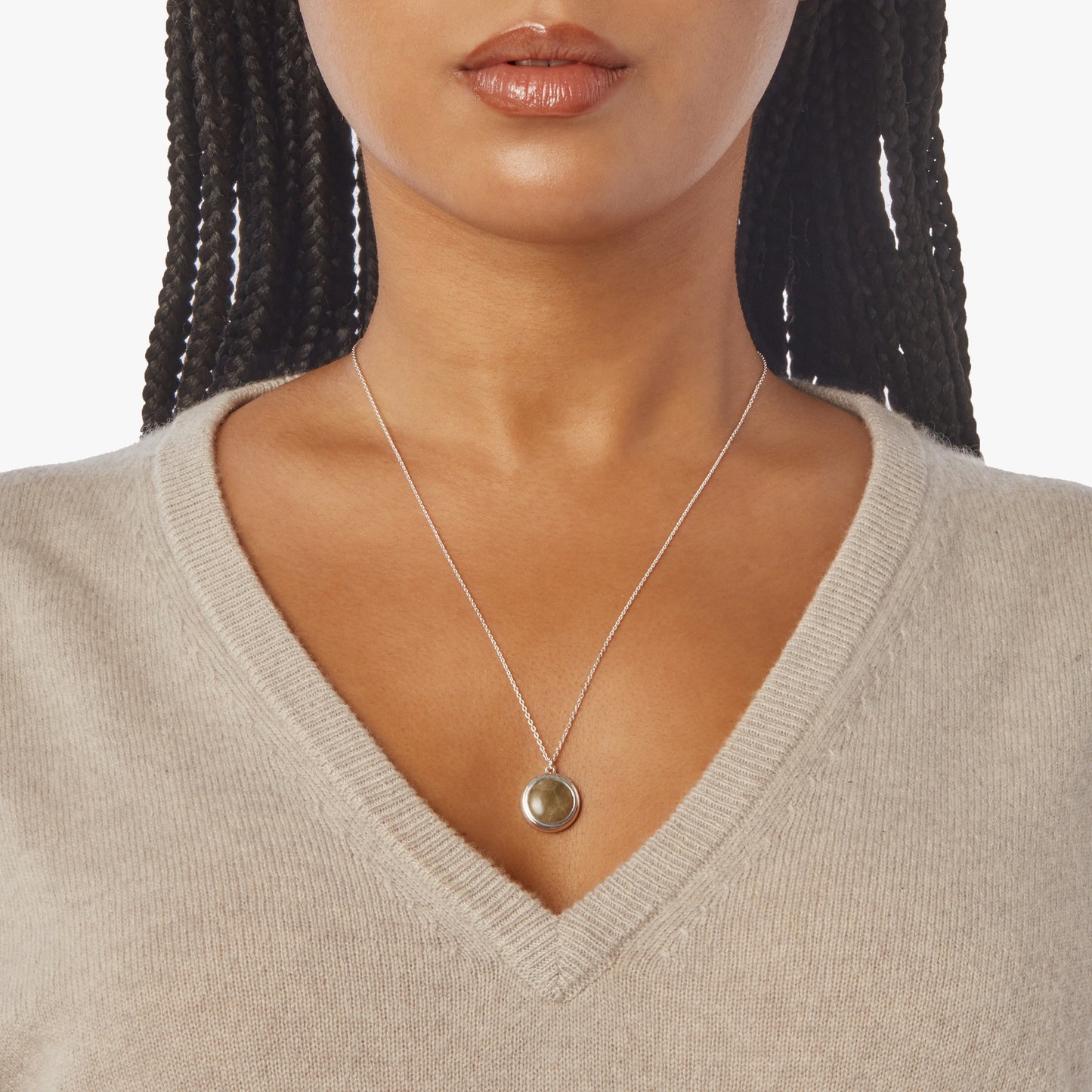 Heirloom Petoskey Pendant Necklace - Sterling Silver
