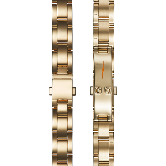 Bracelet: 14/10, Universal 3Link, Butterfly A, PoPG - Polished PVD Gold