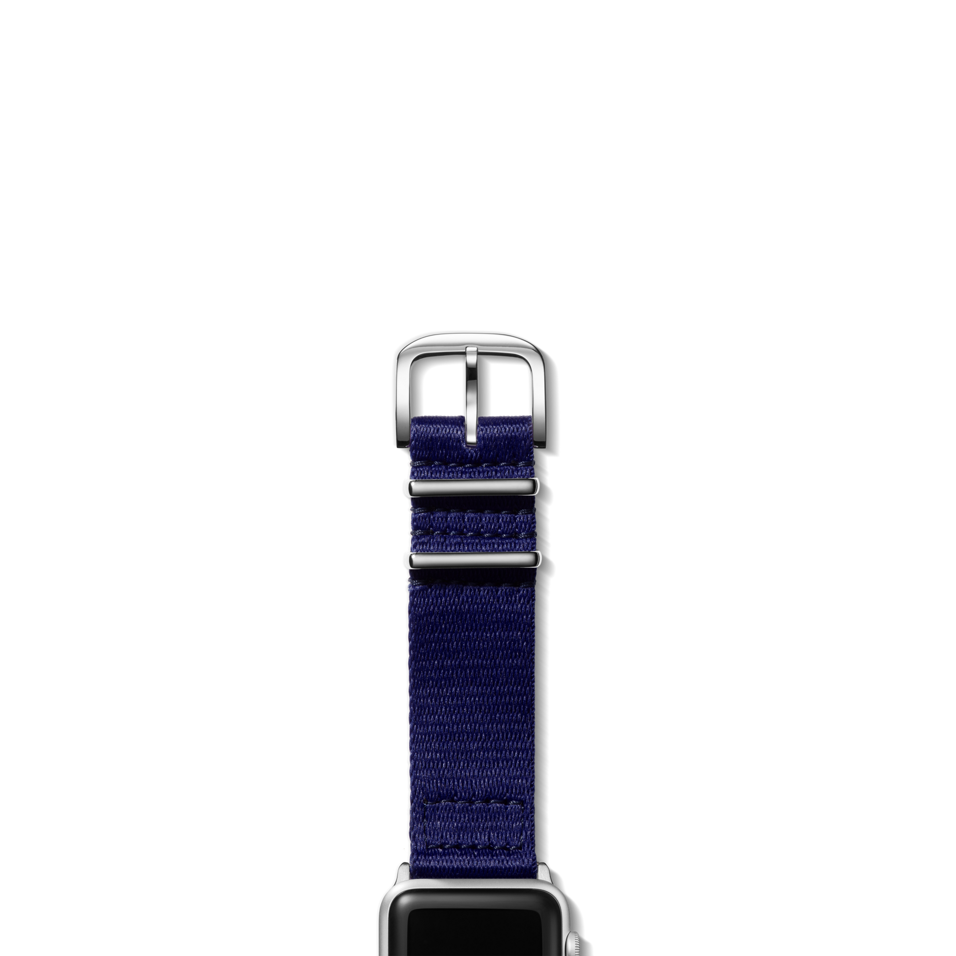 20mm Black Split Nylon Apple Watch Strap - Black