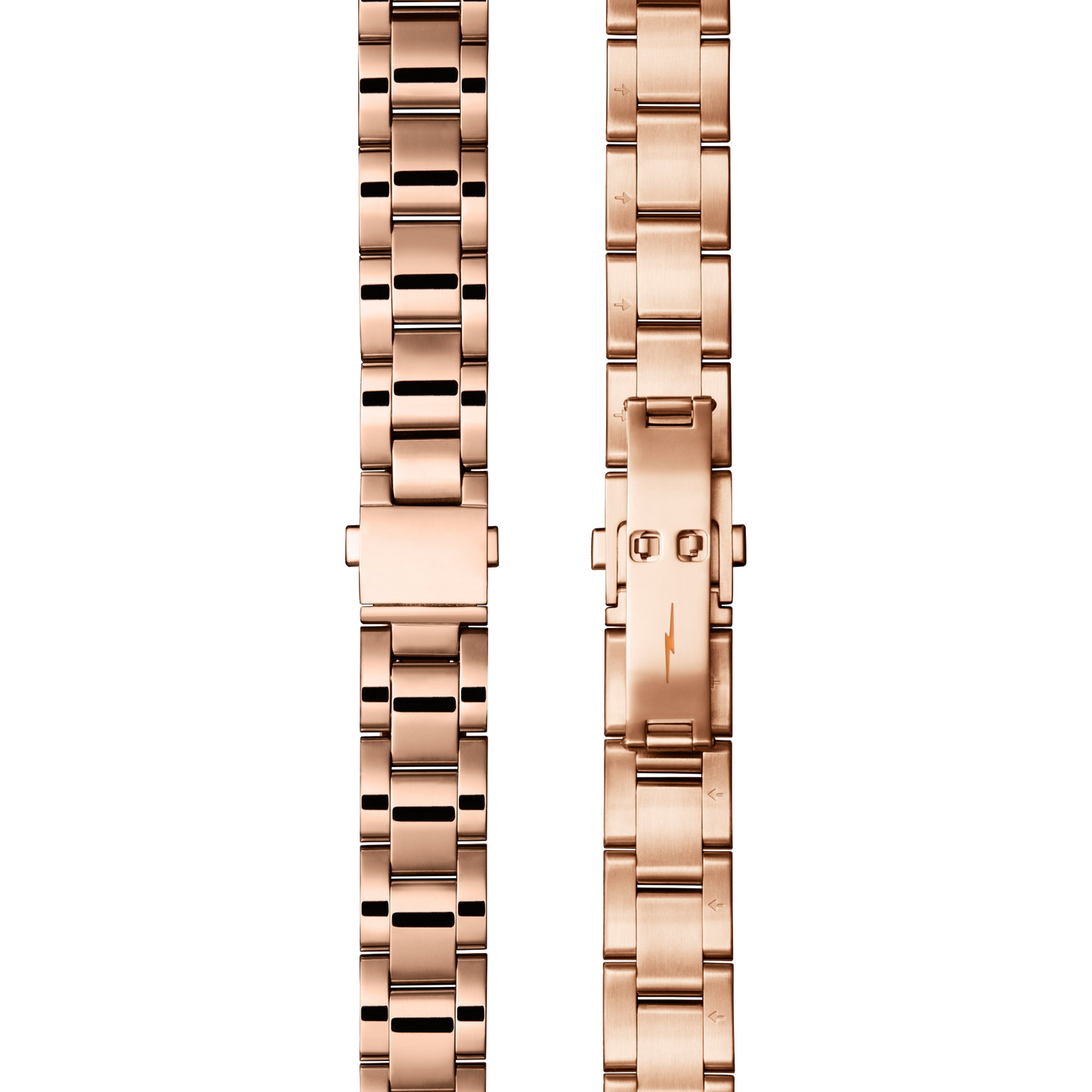 Bracelet: 18/13, Universal 3Link, Fold Over, PoPRG - Polished PVD Rose Gold