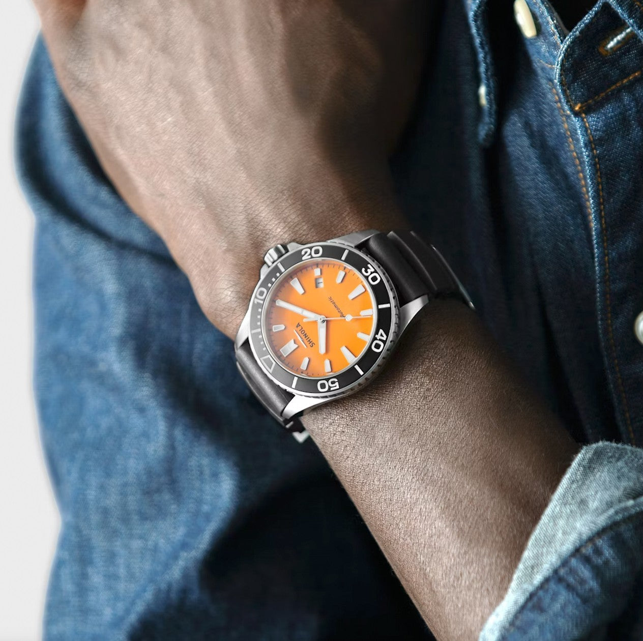 Lake Huron Monster Automatic Watch - Orange