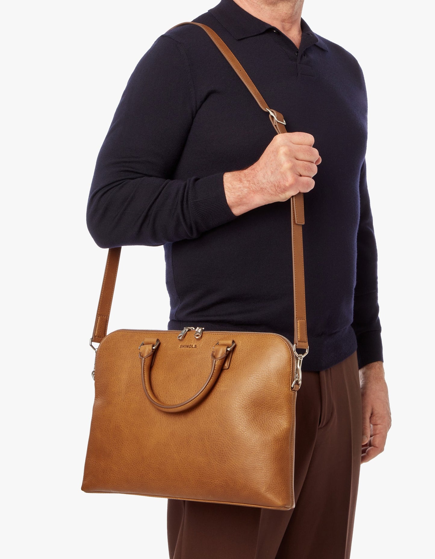 Portfolio Briefcase - Tan