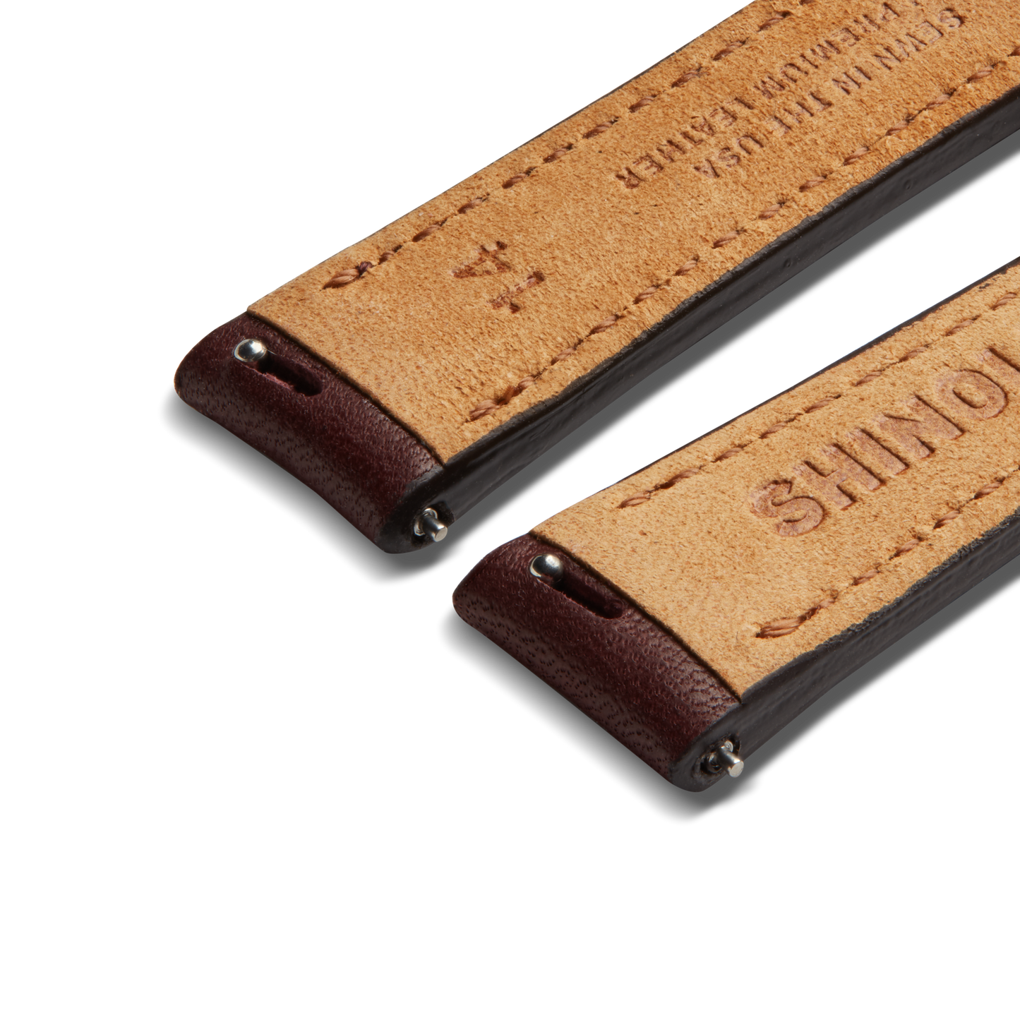 14mm Merlot Leather Watch Strap - Merlot