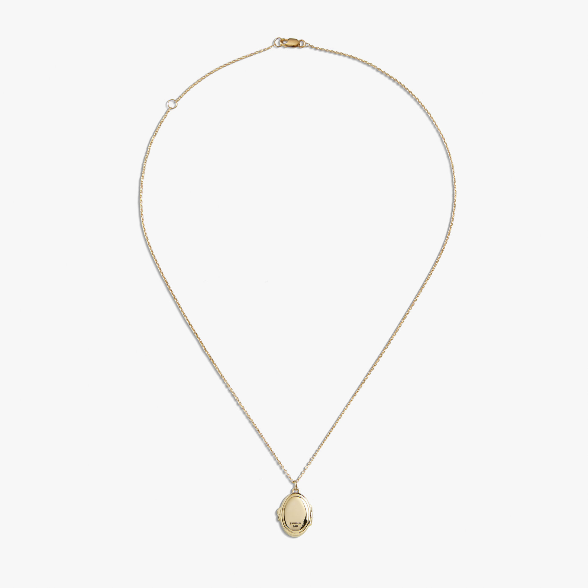 Diamond Pave Petite Keepsake Locket - Yellow Gold