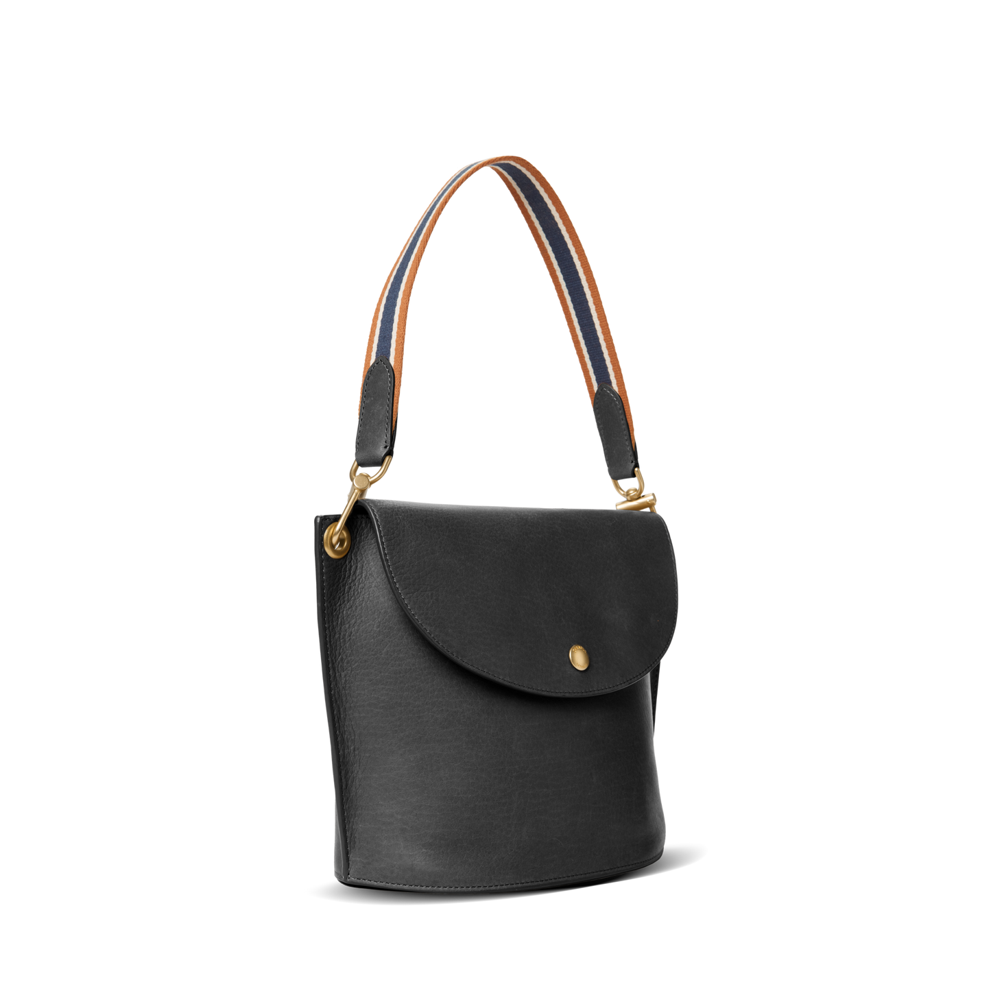 Convertible Birdy Bucket Bag - Brand Stripe / Black
