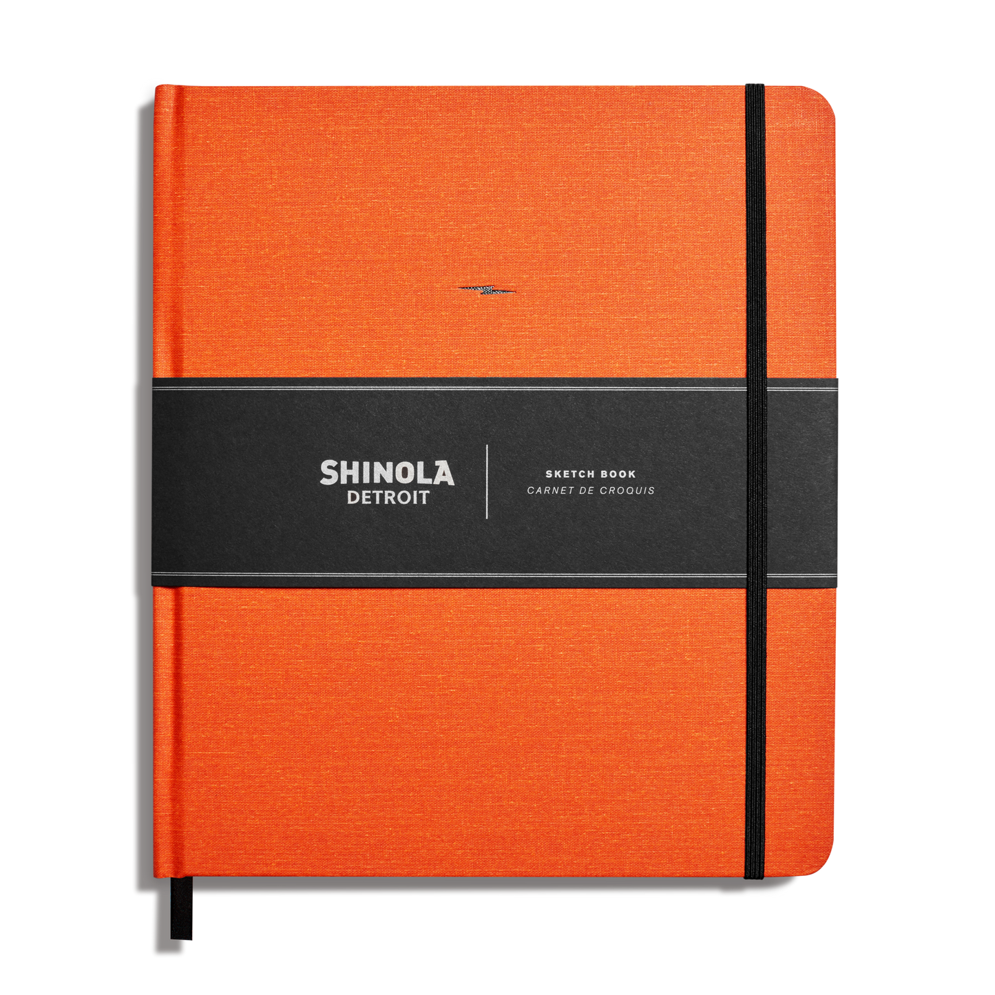 Large Hard Plain Sketchbook - Bold Orange