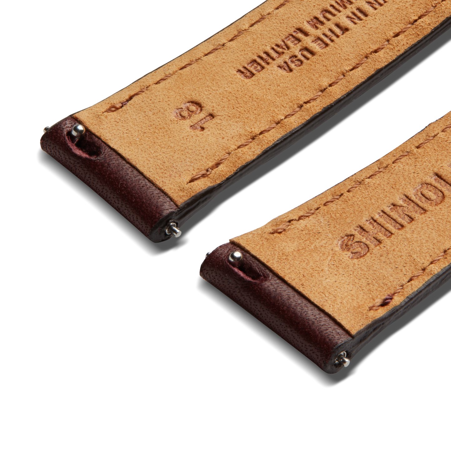 18mm Merlot Leather Watch Strap - Merlot