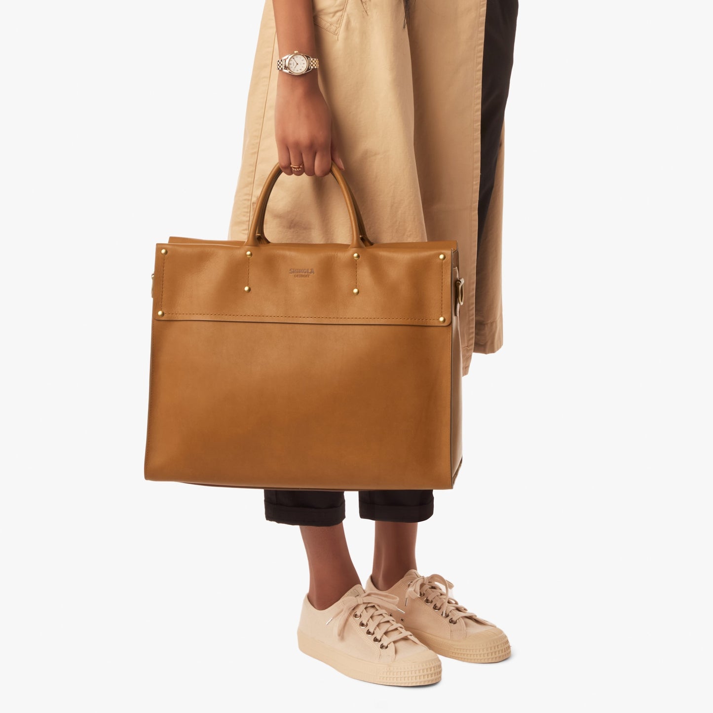 Overnight Satchel - Tan