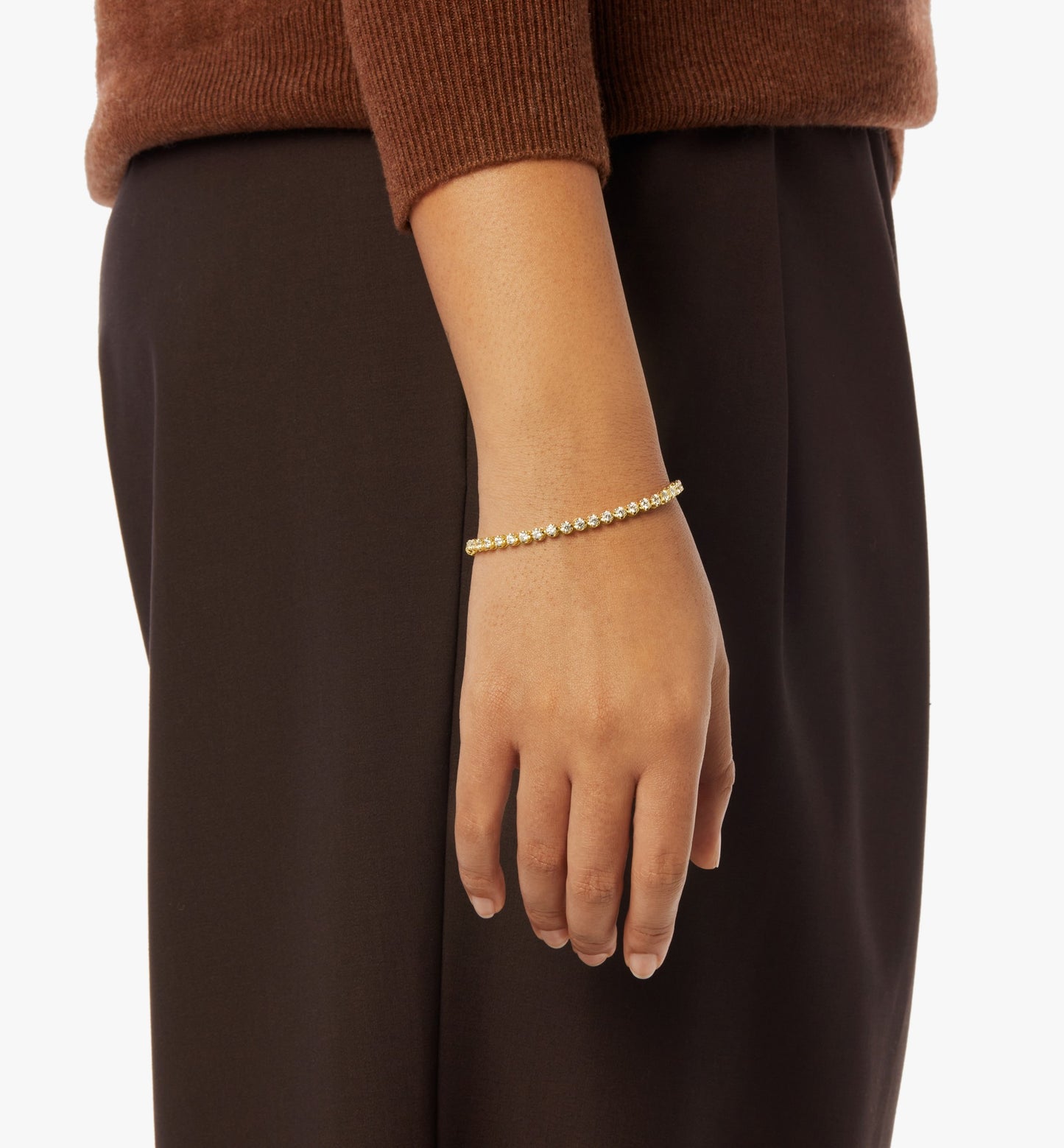 4 Carat 7" Diamond Tennis Bracelet - Yellow Gold