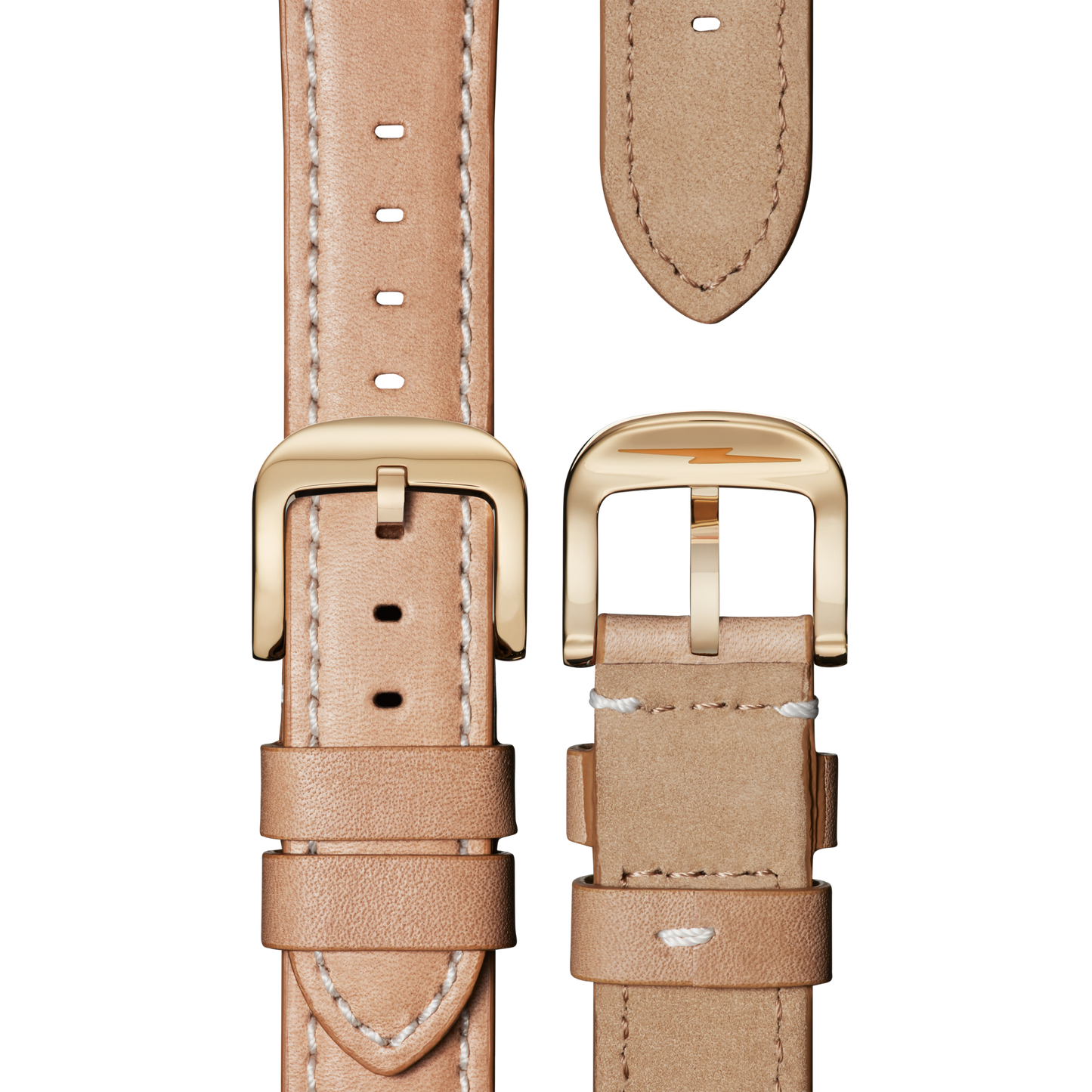 Runwell Automatic Watch - Natural Leather Strap