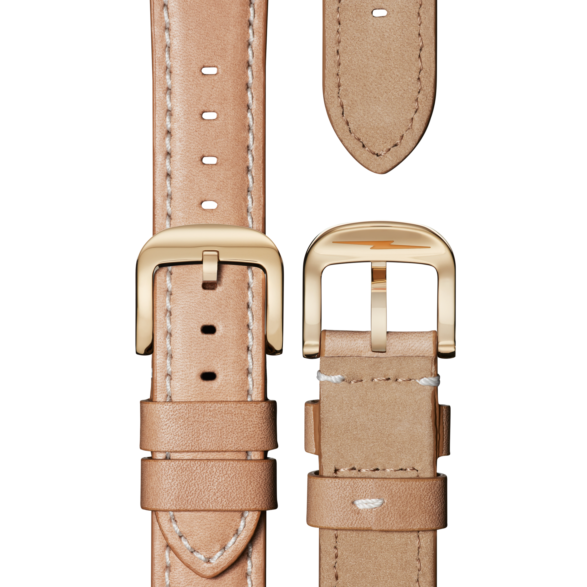 Runwell Automatic Watch - Natural Leather Strap