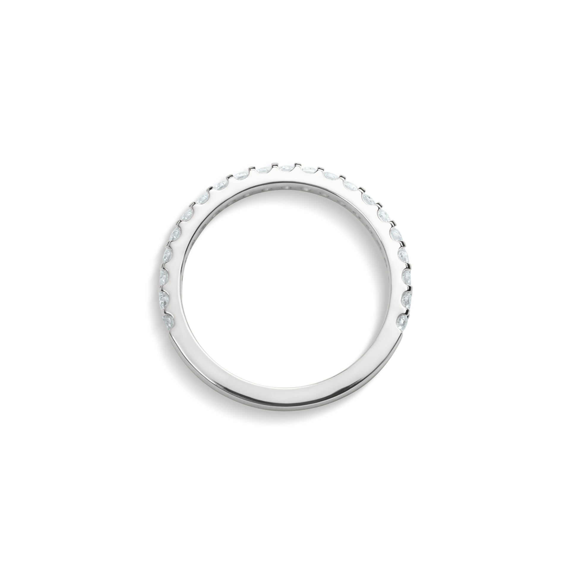 1/2 Carat Diamond Anniversary Band - White Gold