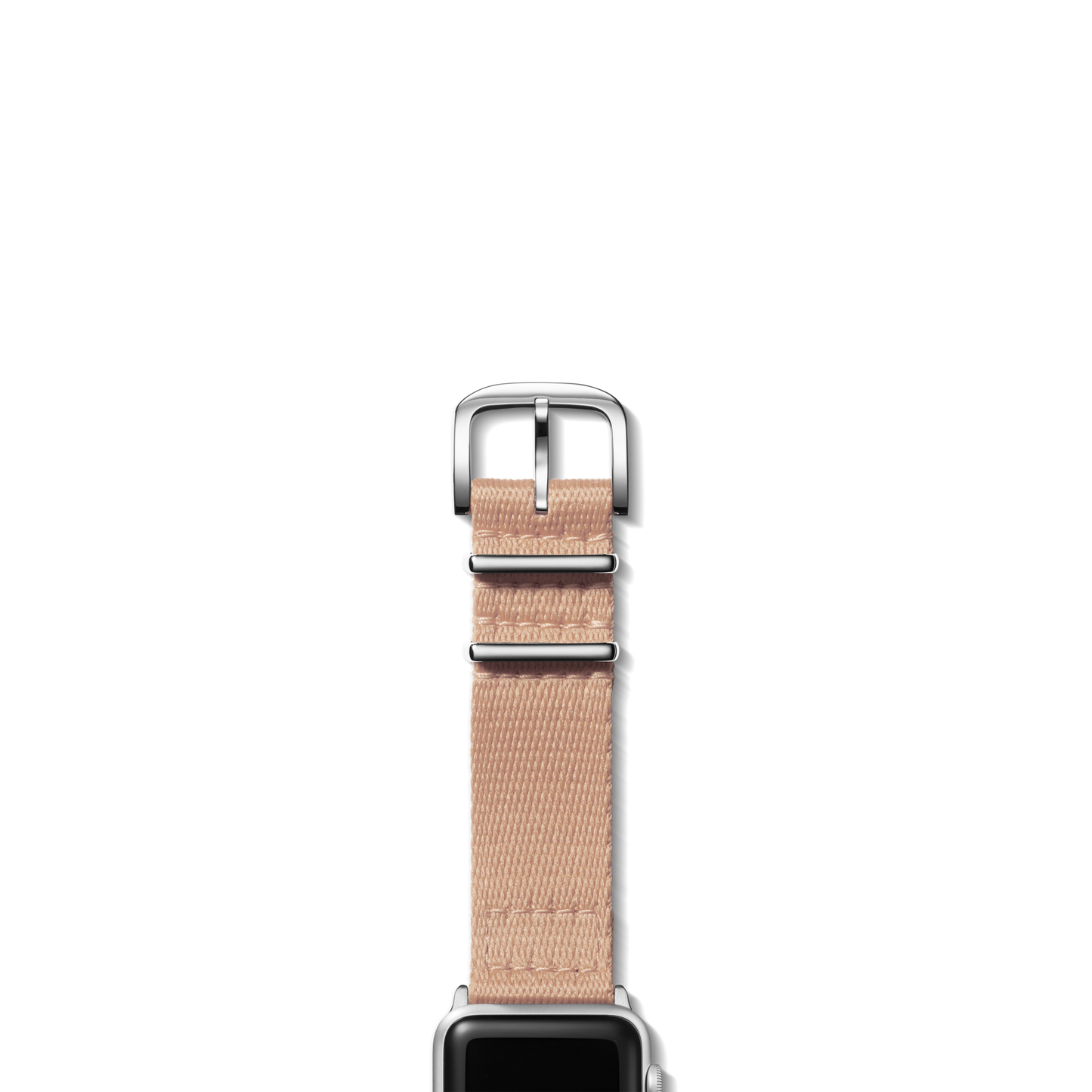 20mm Blush Split Nylon Apple Watch Strap - Blush