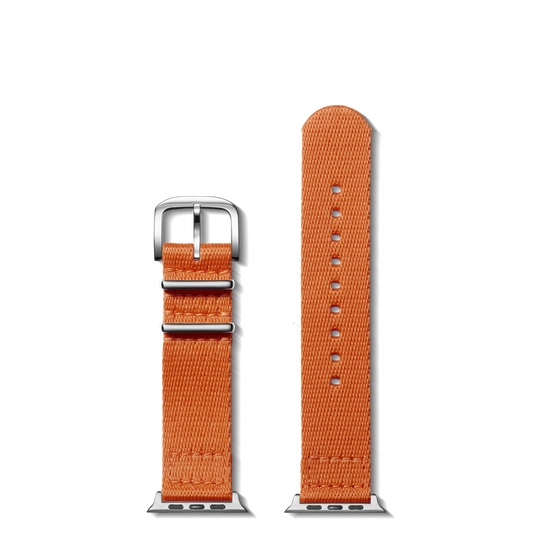20mm Orange Split Nylon Apple Watch Strap - Orange