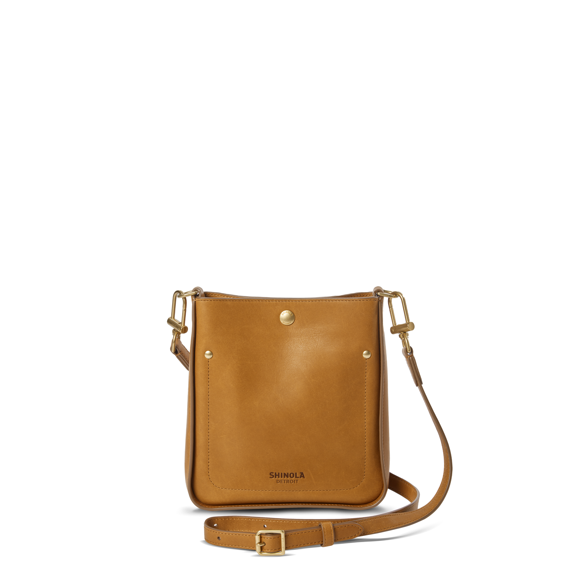 Mini Pocket Crossbody Bag - Tan