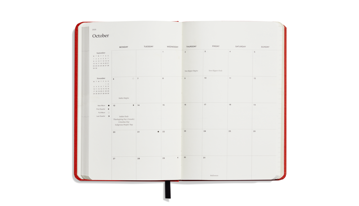 2025 12-Month Runwell Planner - Tomato
