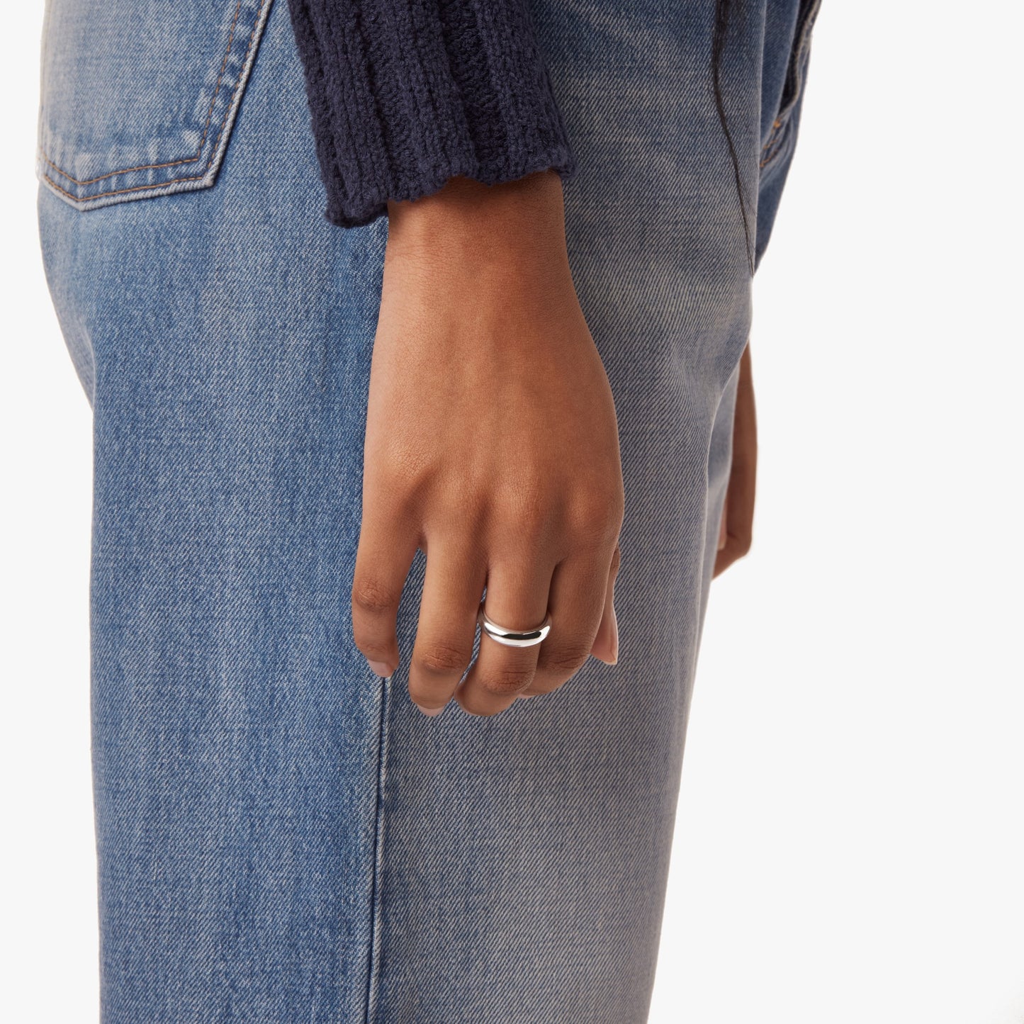 Signature Link Domed Ring - Sterling Silver