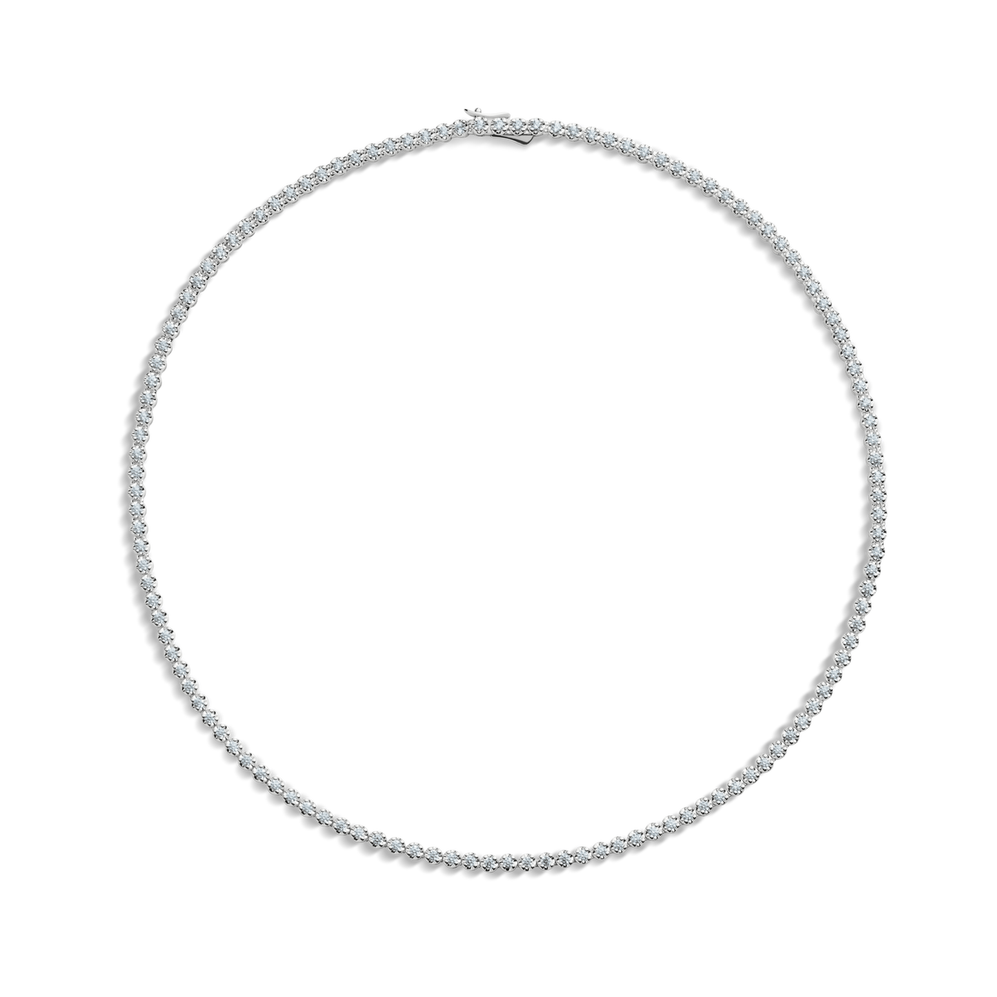 5 Carat Diamond Tennis Necklace - White Gold