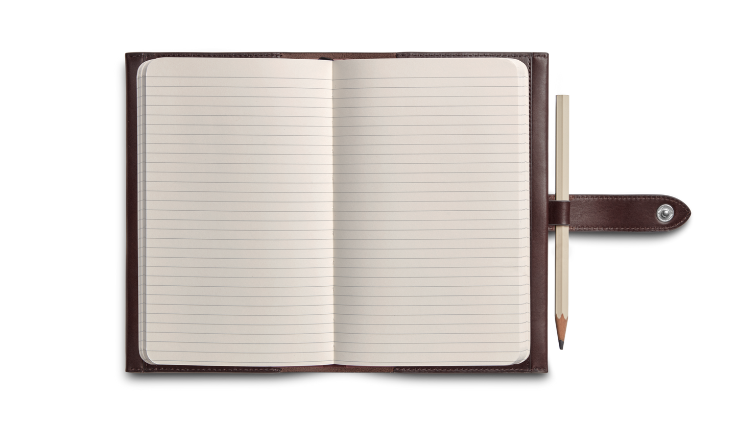 Medium Journal Cover - Dark Brown