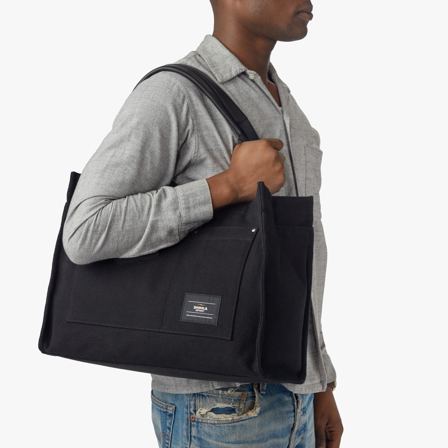 Runabout Open Tote Bag - Black
