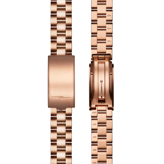 14mm Rose Gold 3-Link Bracelet - PVD Rose Gold