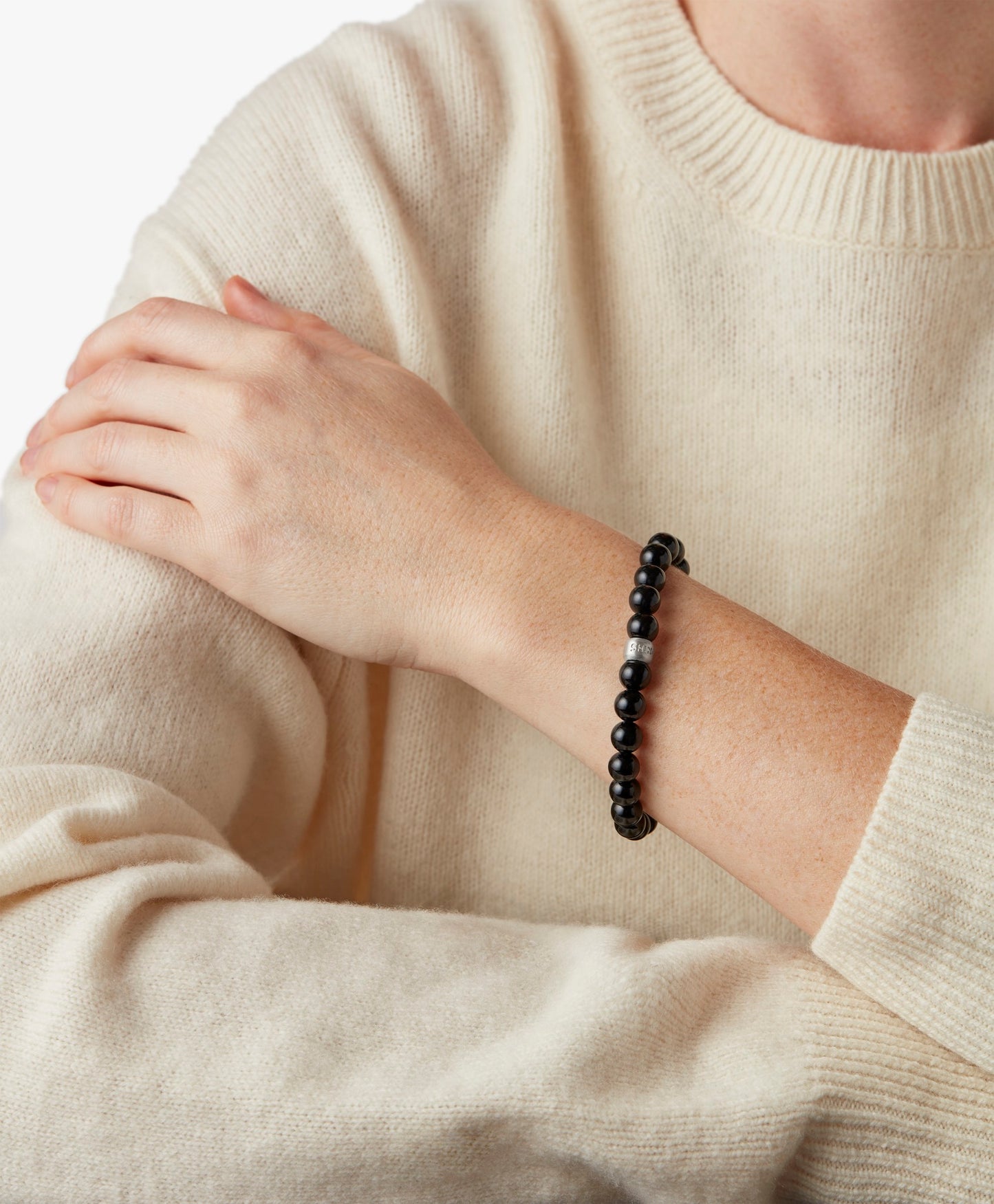 8mm Beaded Onyx Bracelet - Onyx
