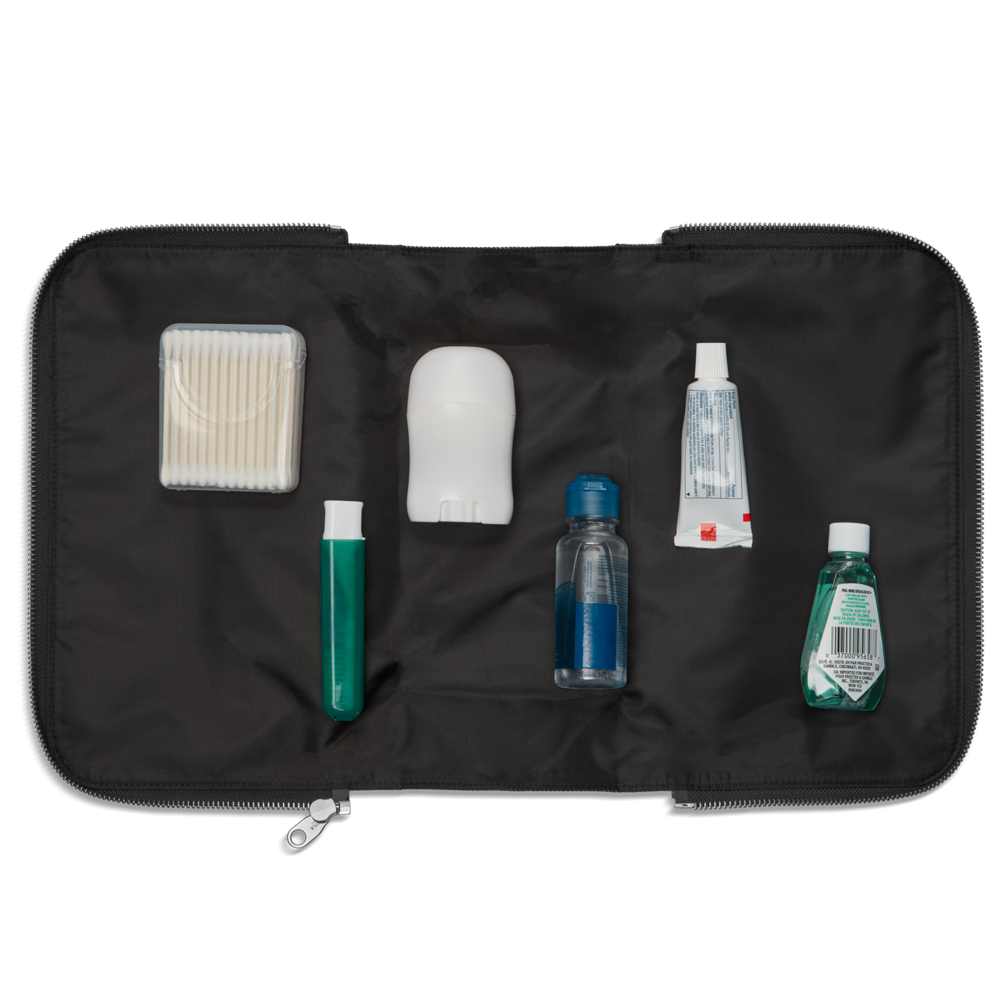 Large Fold Out Cosmetic Case - Black