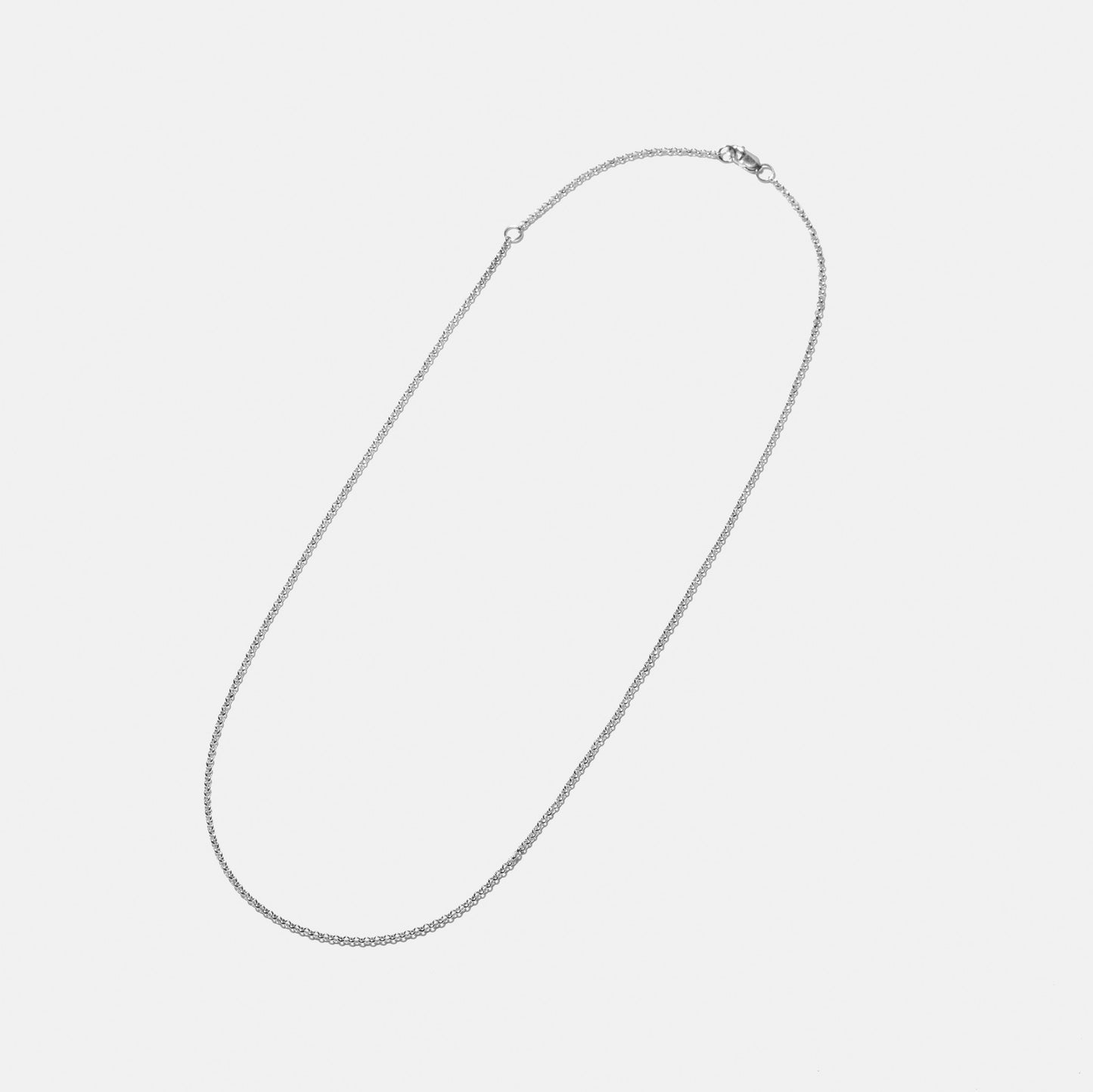 Medium Rolo Cable Link Necklace - Sterling Silver