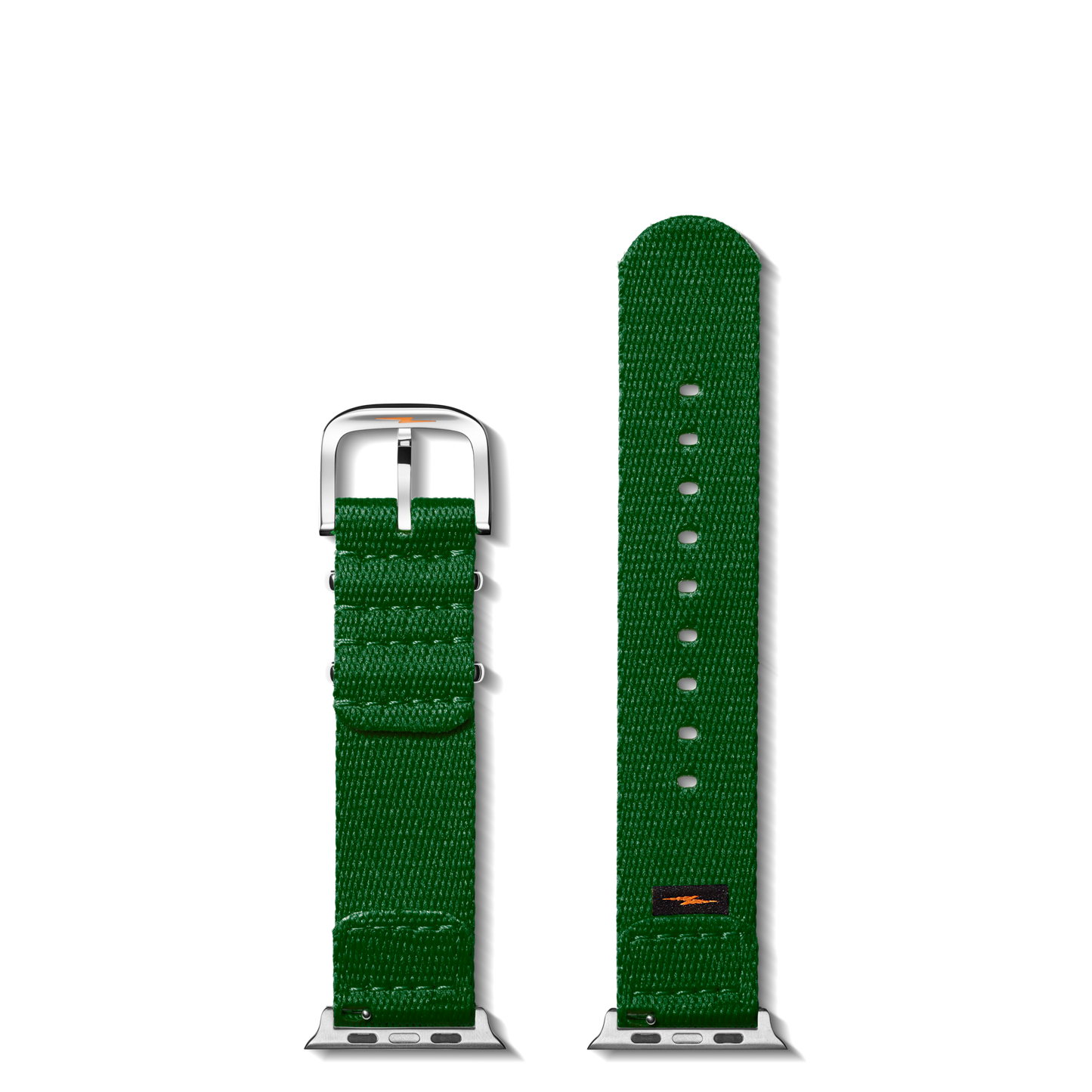 20mm Green Split Nylon Apple Watch Strap - Green