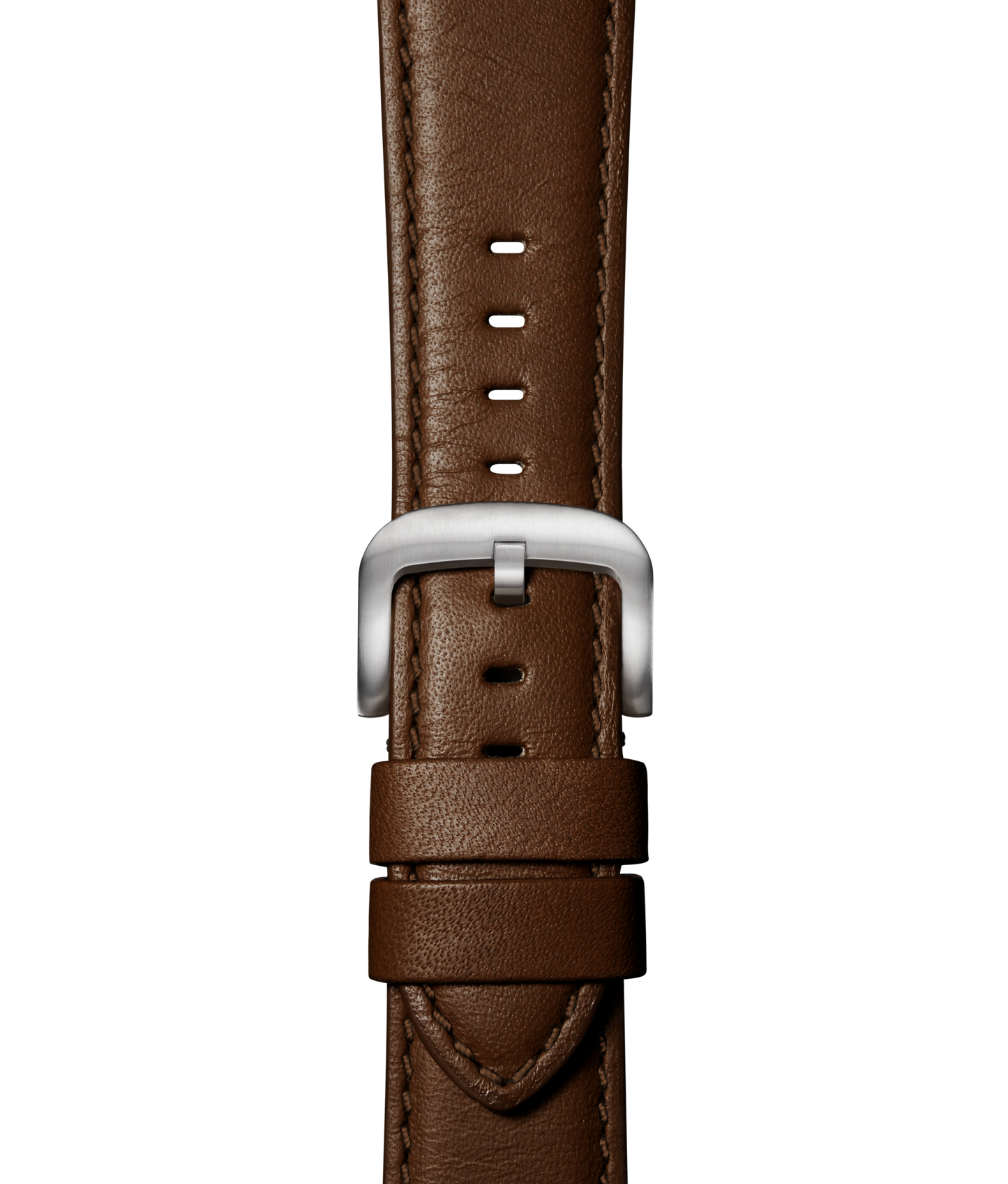 20mm Black Leather Apple Watch Strap - Black
