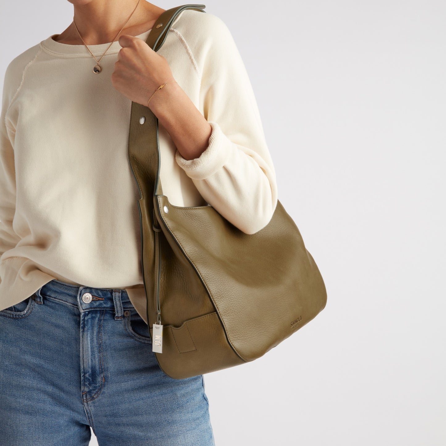 Snap Shoulder Bag - Olive