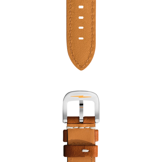 20mm Tan Leather Watch Strap - Tan