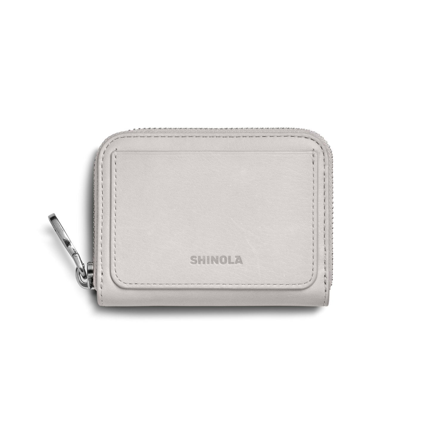 Pocket Small Zip Around Wallet - Off-White