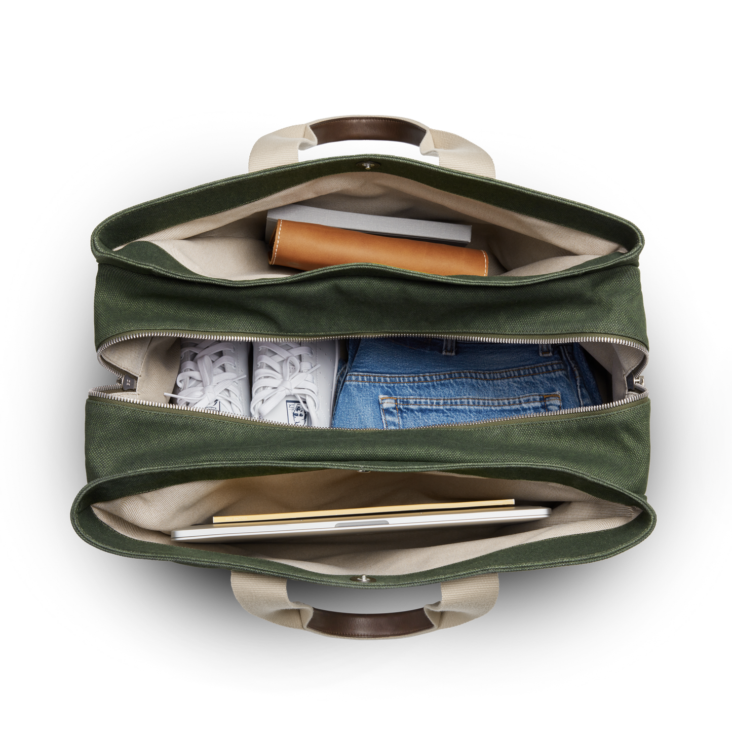 Runwell Canvas Duffle Bag - Olive