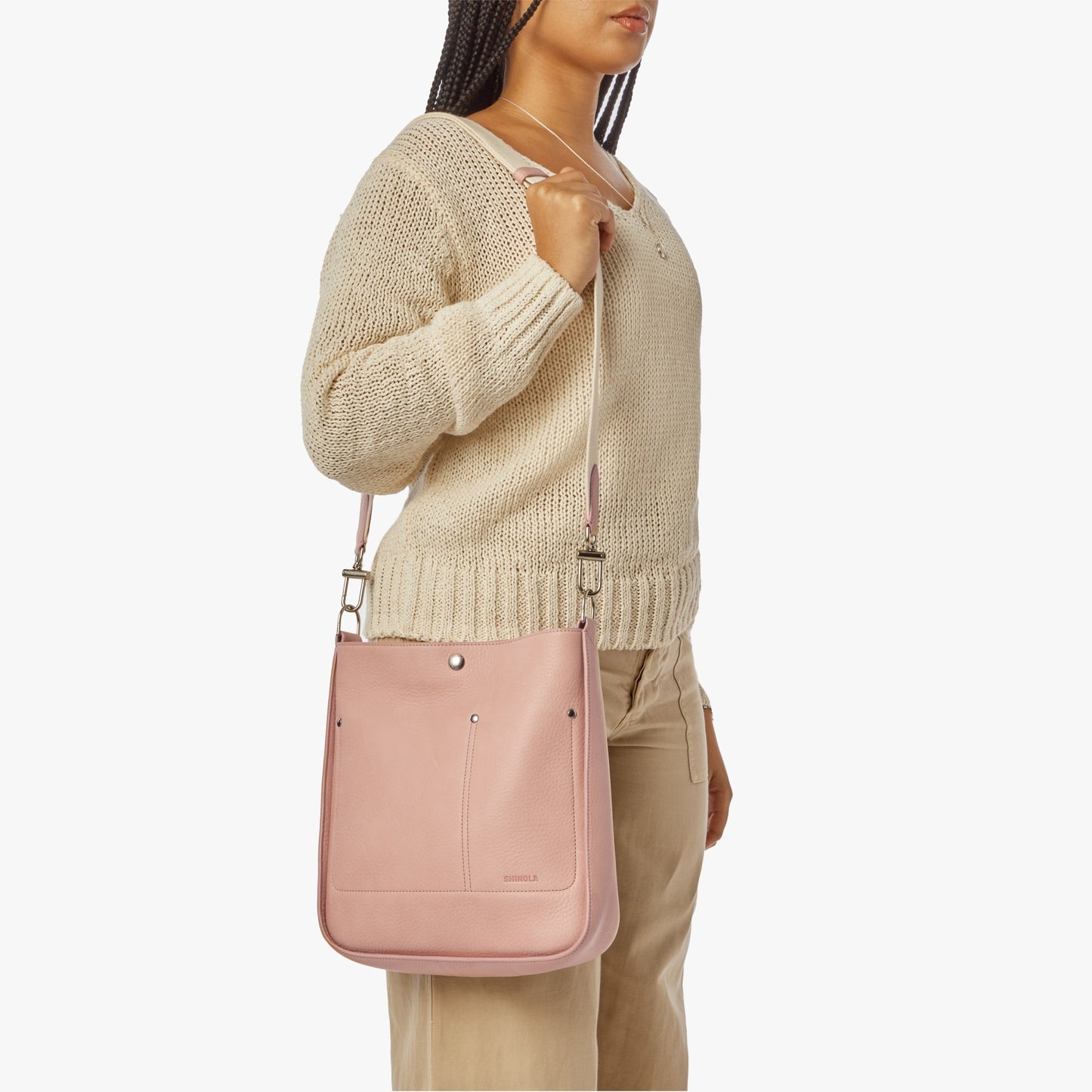 Pocket Crossbody Bag - Rose