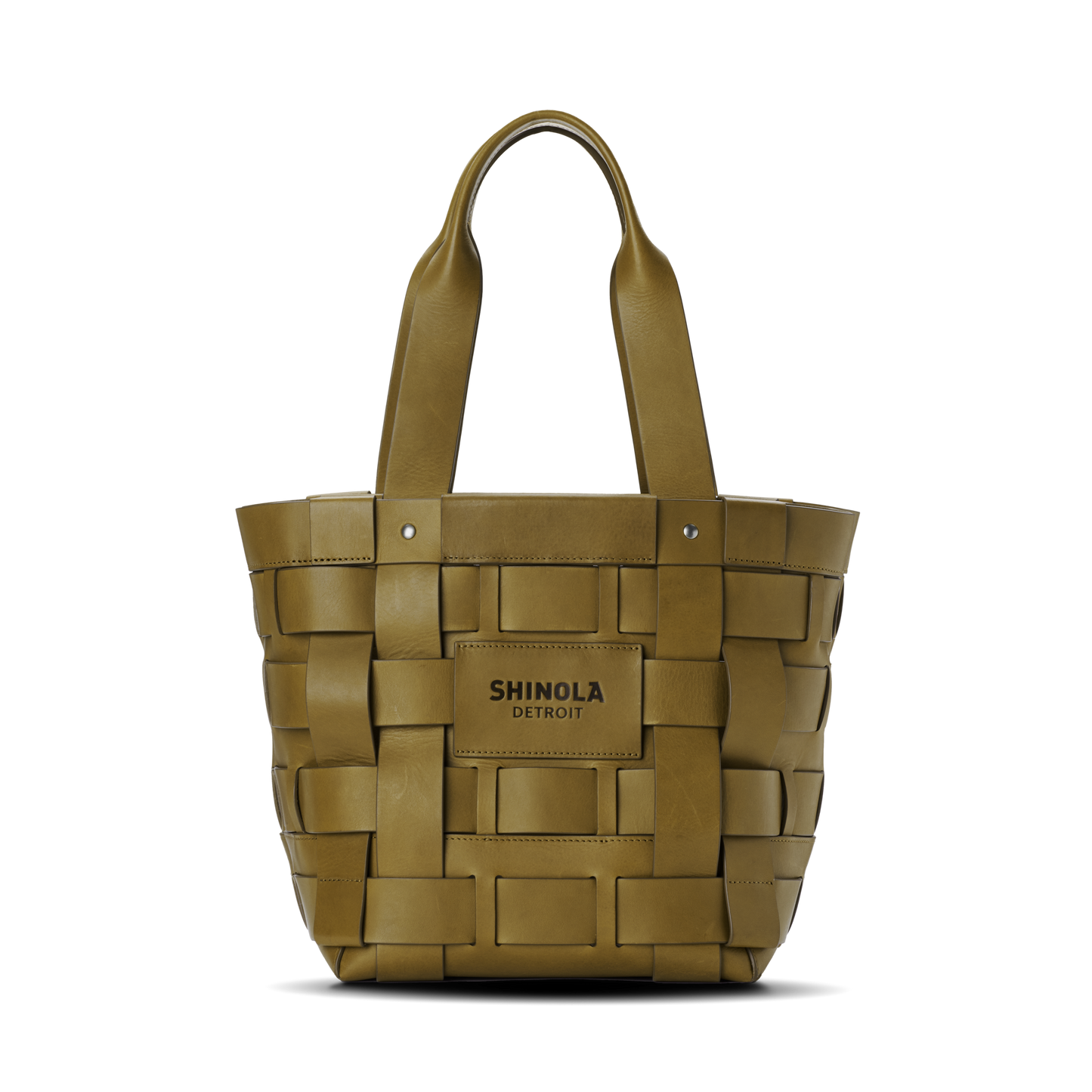 Medium Bixby Basket Bag - Olive