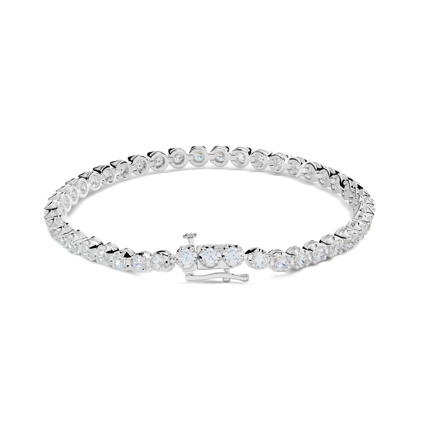 4 Carat Diamond Tennis Bracelet - White Gold
