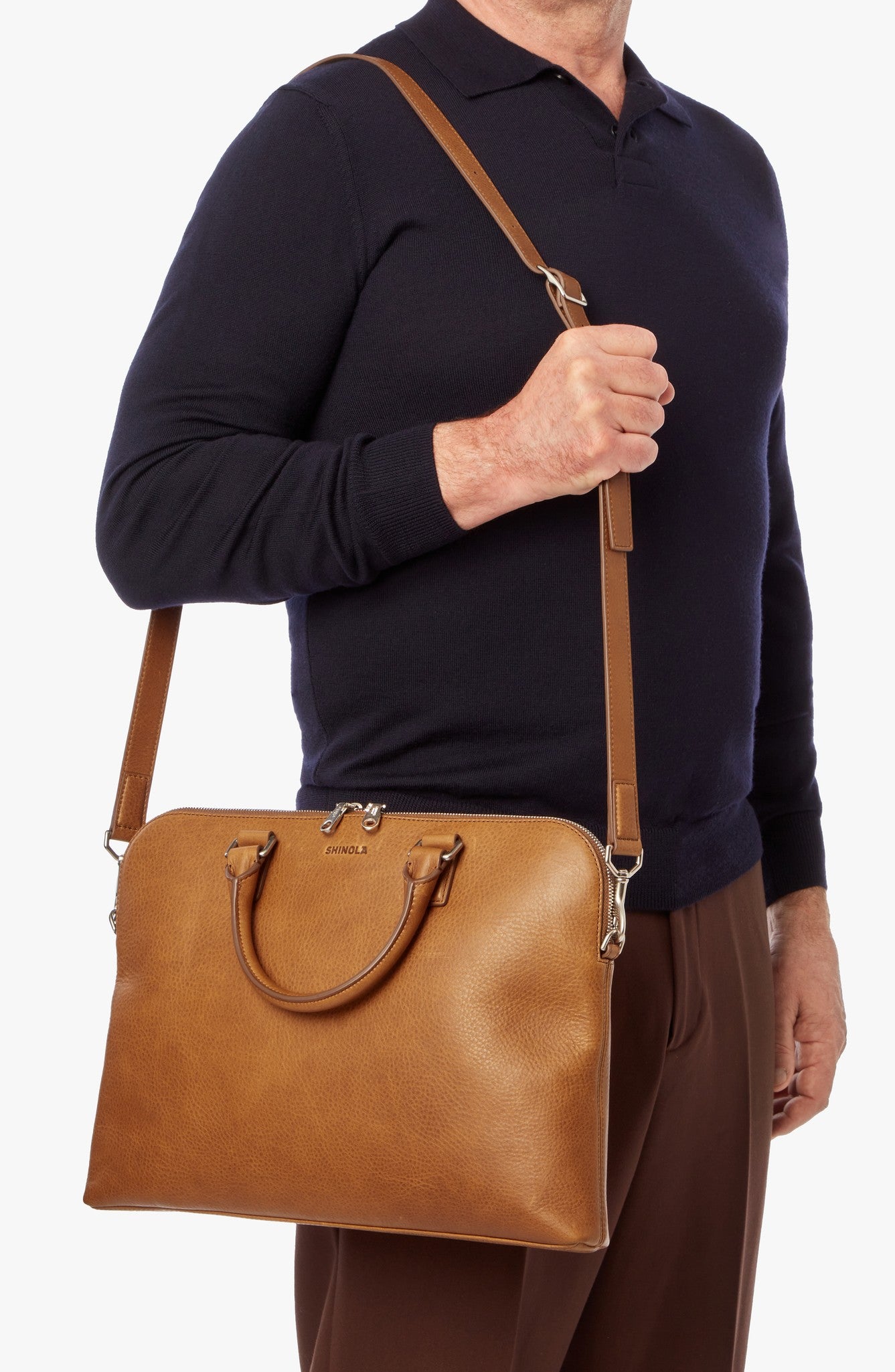 Portfolio Briefcase - Tan