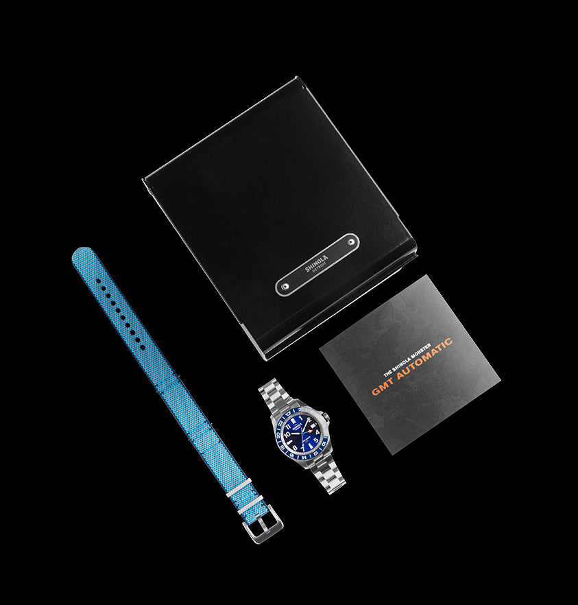 Monster GMT Automatic Watch - Navy