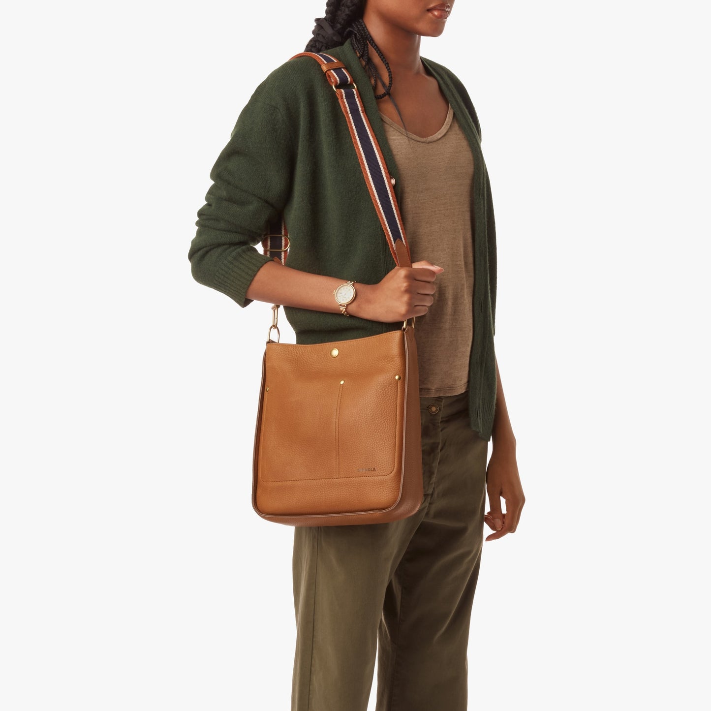 Pocket Crossbody Bag - Tan