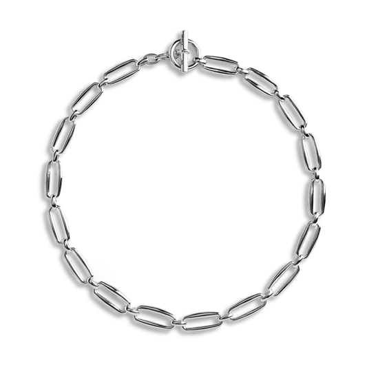 Signature Chunky Link Necklace - Sterling Silver