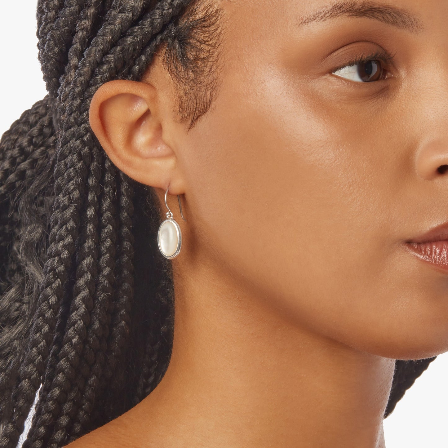 Heirloom Mother Of Pearl Drop Earrings - Sterling Silver