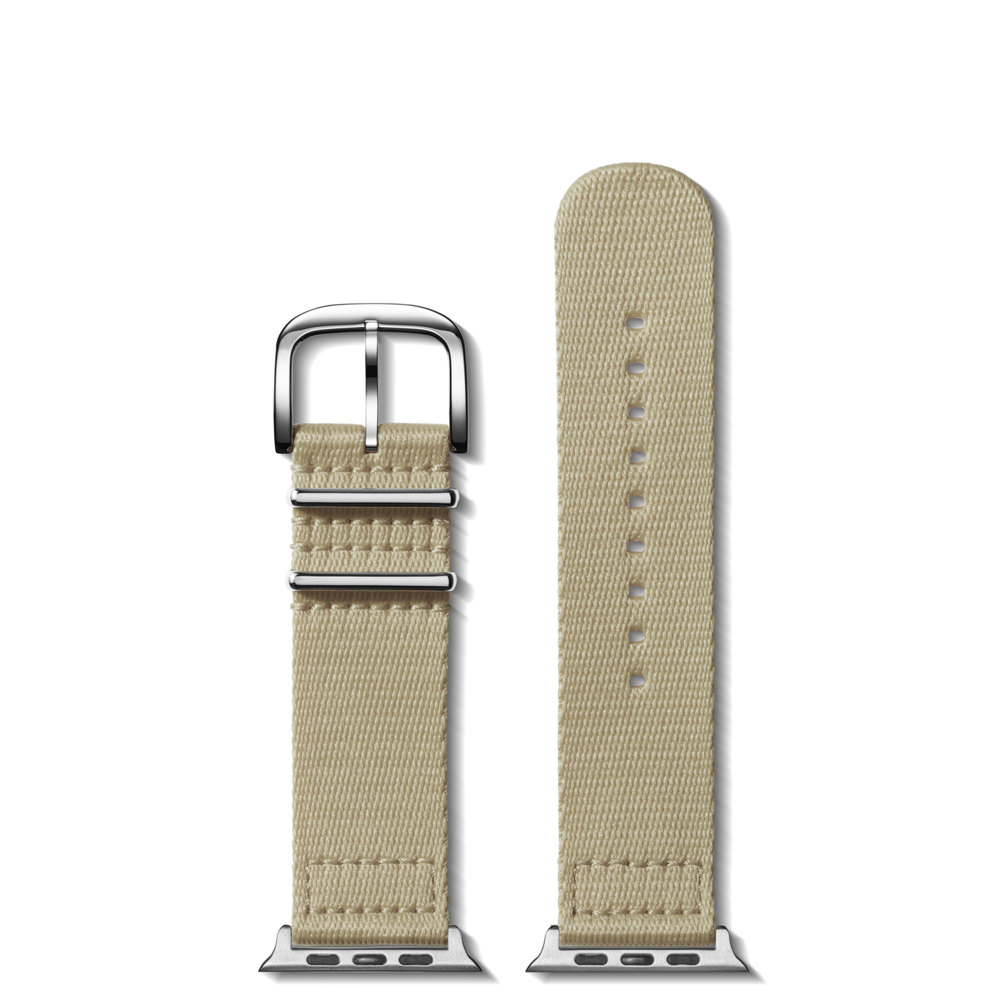 Strap: 24/24 Nylon, SW Split G10, Vintage, Silver - Tan