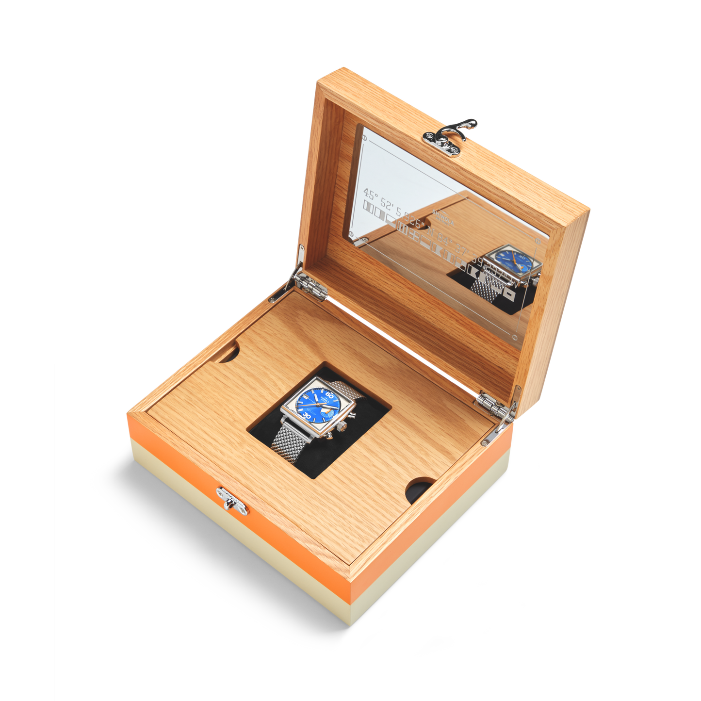 Mackinac Automatic Watch - Off-White / Bermuda Blue