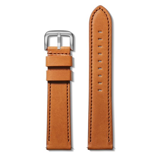 24mm Bourbon Leather Watch Strap - Bourbon